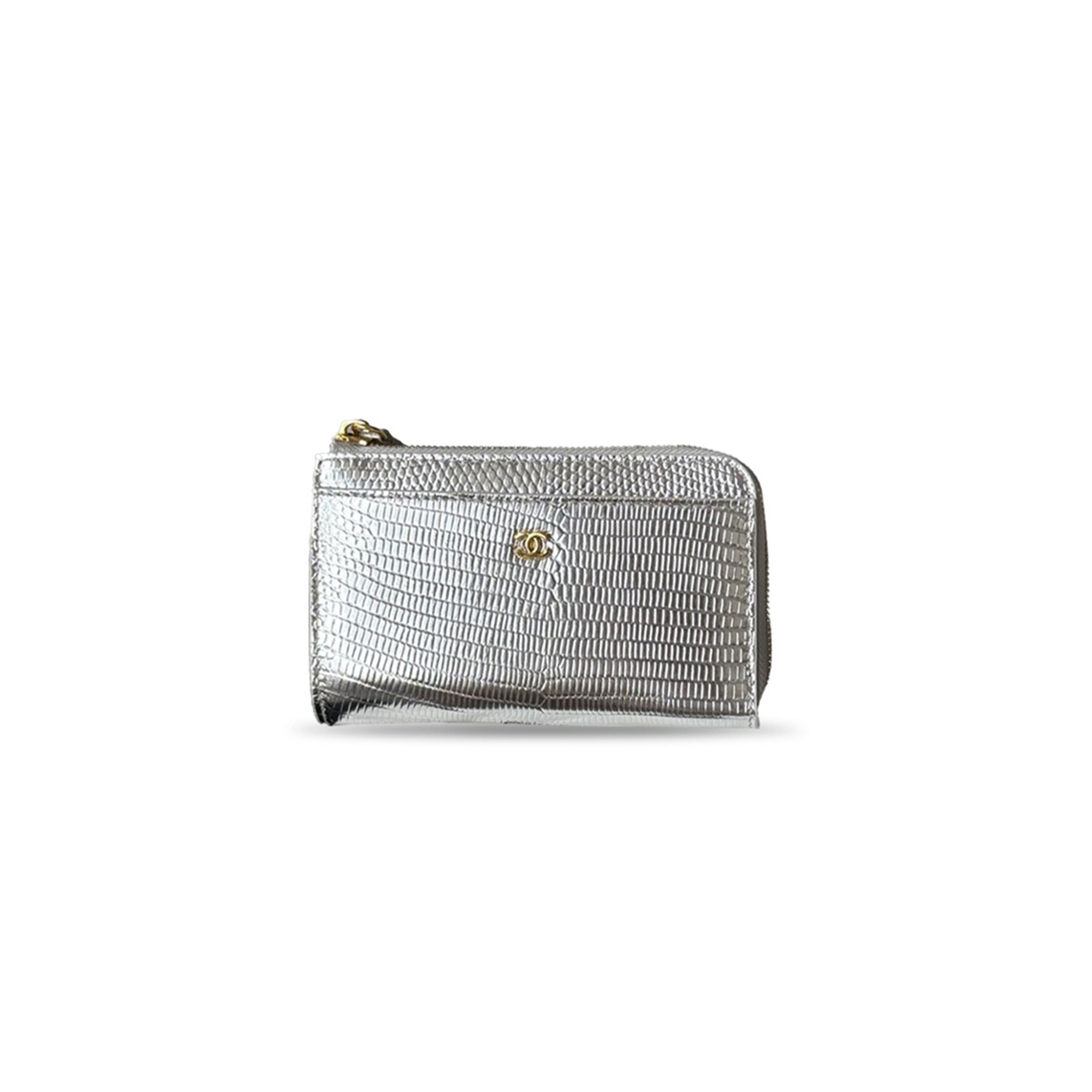 CHANEL CALFSKIN LIZARD EMBOSSED ZIPPED CARD HOLDER AP5192 (12*7.5*2.5cm)